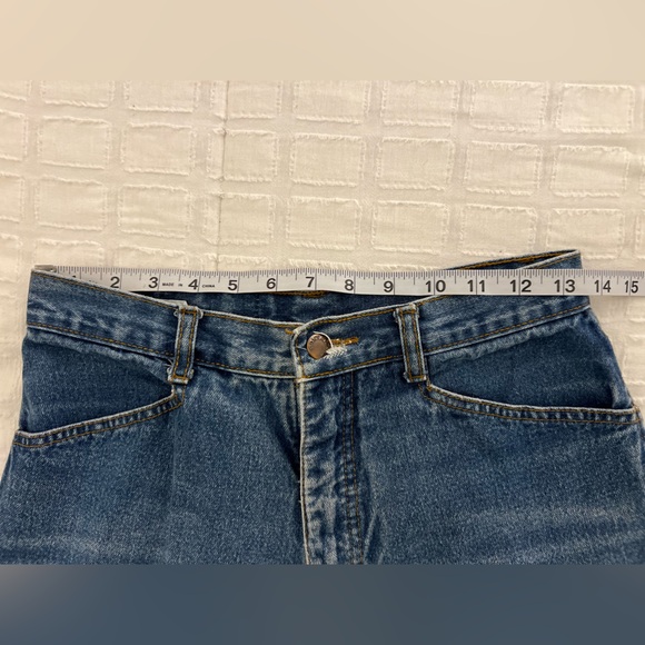 Vintage Foxtail Ultra High Rise 90s Y2K Denim Jeans Made in Hong Kong - Picture 12 of 16